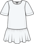 PUFF AND PENCIL - Ruffle Dress